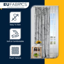 FIRE RETARDANT CRUSHED VELVET FABRIC Premium Soft Curtains Material Dress 150CM Lime