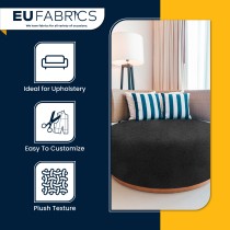 Fire Retardant Upholstery Velvet Black 1