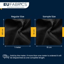 Fire Retardant Upholstery Velvet Black 1