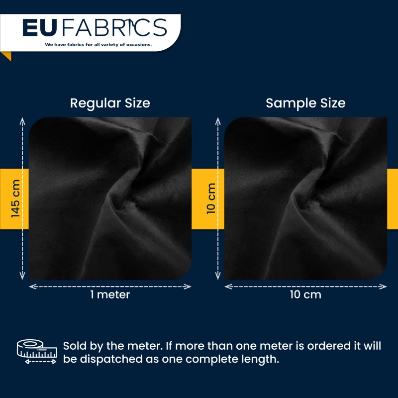 Fire Retardant Upholstery Velvet Black 1
