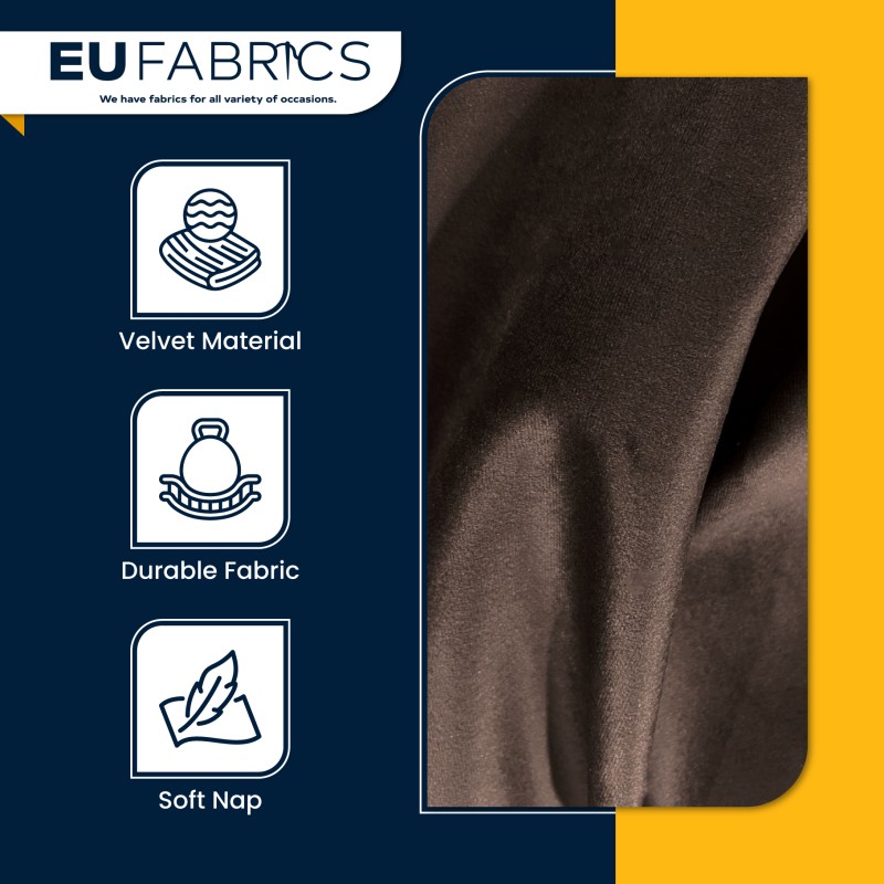 Fire Retardant Upholstery Velvet Black 1
