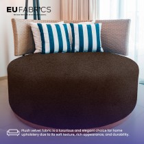 Fire Retardant Upholstery Velvet Black 1