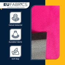 Fire Retardant Upholstery Velvet Black 1