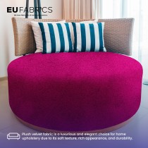 Fire Retardant Upholstery Velvet Black 1