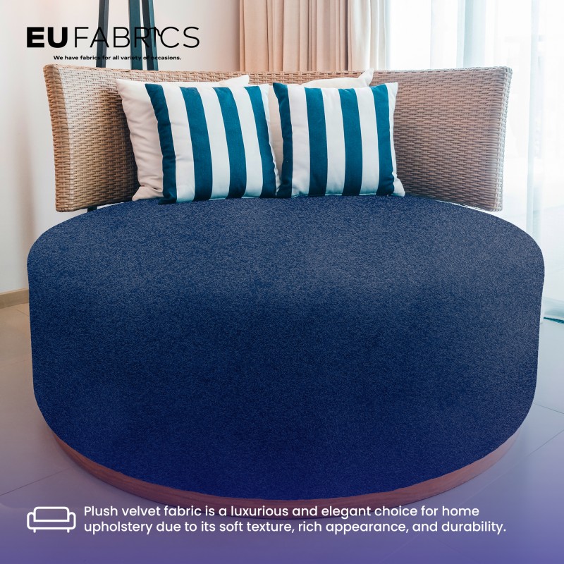 Fire Retardant Upholstery Velvet Black 1