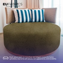 Fire Retardant Upholstery Velvet Black 1