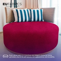 Fire Retardant Upholstery Velvet Black 1