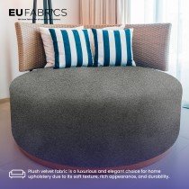 Fire Retardant Upholstery Velvet Black 1