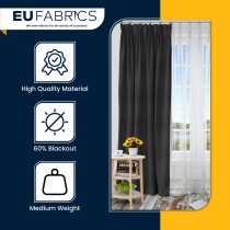 60% Blackout Fabric Black 1