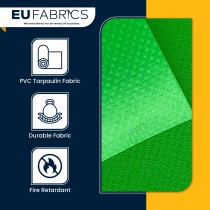 Tarpaulin 610 GSM PVC FR PVC Cape Grain Black 