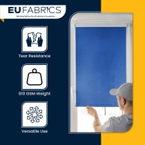 Tarpaulin 610 GSM PVC FR PVC Cape Grain Black 