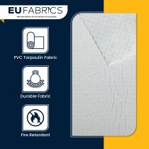 Tarpaulin 610 GSM PVC FR PVC Cape Grain Black 