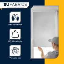 Tarpaulin 610 GSM PVC FR PVC Cape Grain Black 