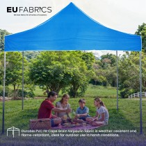 Tarpaulin 610 GSM PVC FR PVC Cape Grain Black 