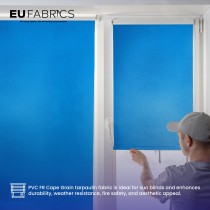 Tarpaulin 610 GSM PVC FR PVC Cape Grain Black 