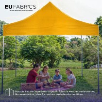 Tarpaulin 610 GSM PVC FR PVC Cape Grain Black 