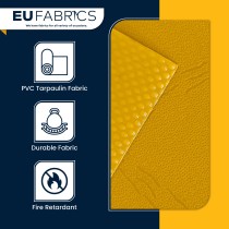 Tarpaulin 610 GSM PVC FR PVC Cape Grain Black 