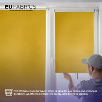 Tarpaulin 610 GSM PVC FR PVC Cape Grain Black 