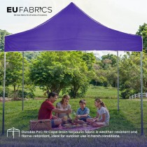 Tarpaulin 610 GSM PVC FR PVC Cape Grain Black 