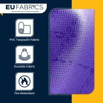 Tarpaulin 610 GSM PVC FR PVC Cape Grain Black 