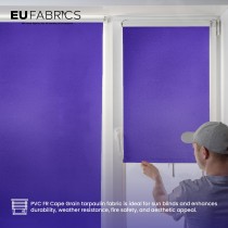 Tarpaulin 610 GSM PVC FR PVC Cape Grain Black 