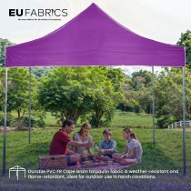 Tarpaulin 610 GSM PVC FR PVC Cape Grain Black 