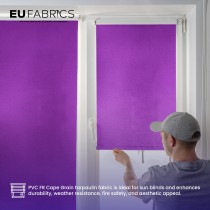 Tarpaulin 610 GSM PVC FR PVC Cape Grain Black 