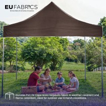 Tarpaulin 610 GSM PVC FR PVC Cape Grain Black 