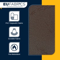 Tarpaulin 610 GSM PVC FR PVC Cape Grain Black 