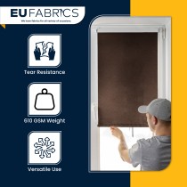 Tarpaulin 610 GSM PVC FR PVC Cape Grain Black 