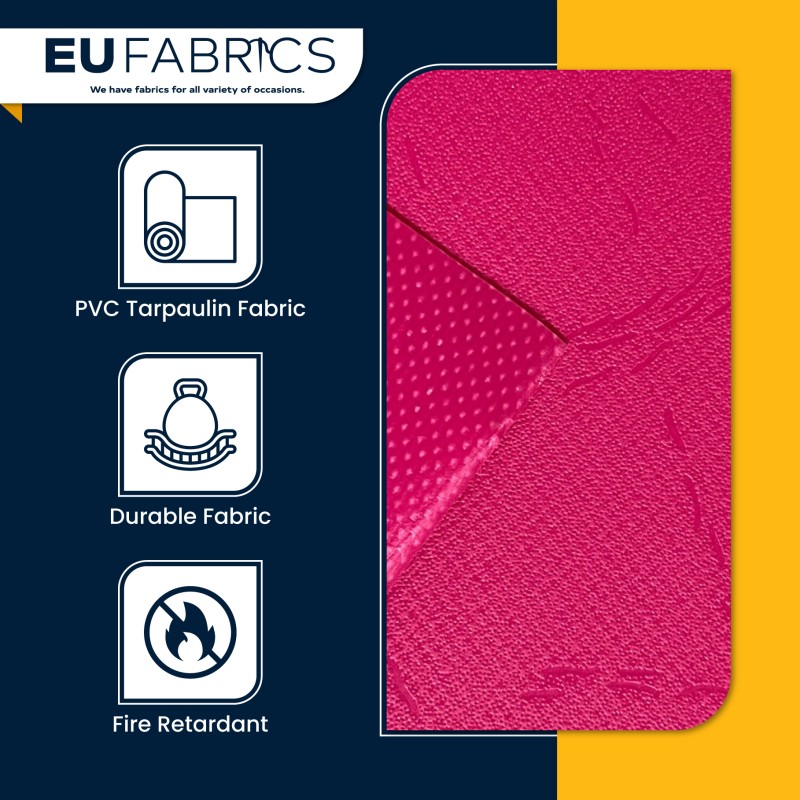 Tarpaulin 610 GSM PVC FR PVC Cape Grain Black 
