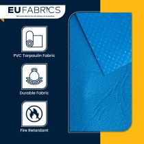 Tarpaulin 610 GSM PVC FR PVC Cape Grain Black 