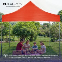 Tarpaulin 610 GSM PVC FR PVC Cape Grain Black 