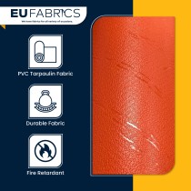 Tarpaulin 610 GSM PVC FR PVC Cape Grain Black 