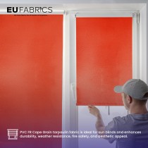 Tarpaulin 610 GSM PVC FR PVC Cape Grain Black 