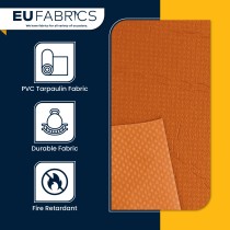 Tarpaulin 610 GSM PVC FR PVC Cape Grain Black 