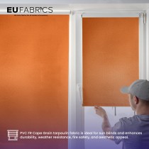 Tarpaulin 610 GSM PVC FR PVC Cape Grain Black 