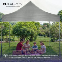 Tarpaulin 610 GSM PVC FR PVC Cape Grain Black 