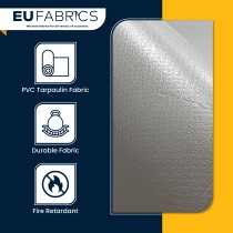 Tarpaulin 610 GSM PVC FR PVC Cape Grain Black 