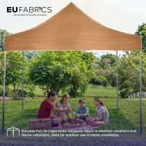 Tarpaulin 610 GSM PVC FR PVC Cape Grain Black 