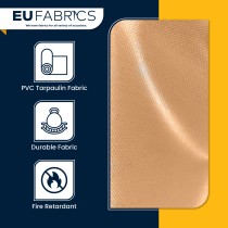 Tarpaulin 610 GSM PVC FR PVC Cape Grain Black 