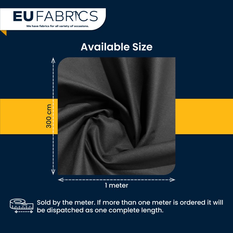 Fire Retardant Polycotton Sheeting Fabric Black 3