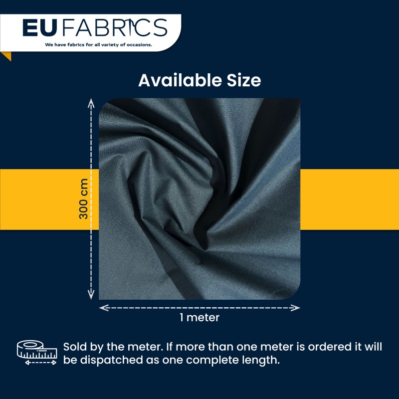 Fire Retardant Polycotton Sheeting Fabric Black 3