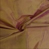 Silk Dupion Fabric Shot Effect Gold Cerise 86