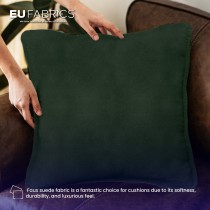 Faux Suede Bottle Green