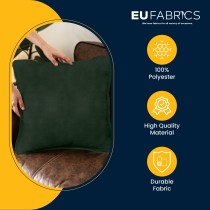 Faux Suede Bottle Green