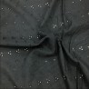 3 Hole Broderie Anglaise Fabric Black