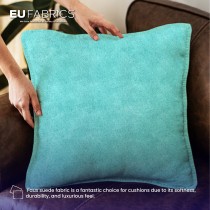 Faux Suede Bottle Green