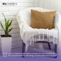 Stretch Suede Fabric Tobacco