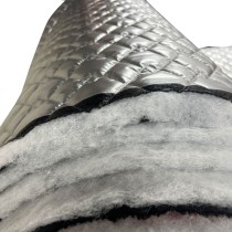 Quilted Metallic Ripstop Fabric